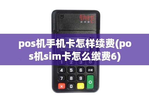 pos机手机卡怎样续费(pos机sim卡怎么缴费6)