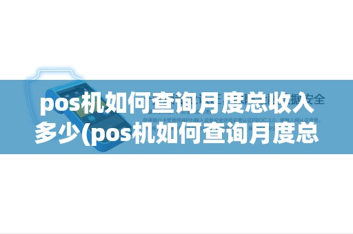 pos机如何查询月度总收入多少(pos机如何查询月度总收入)