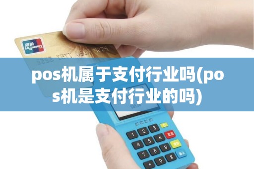 pos机属于支付行业吗(pos机是支付行业的吗)