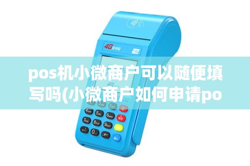 pos机小微商户可以随便填写吗(小微商户如何申请pos机)