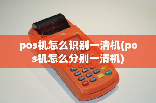 pos机怎么识别一清机(pos机怎么分别一清机)