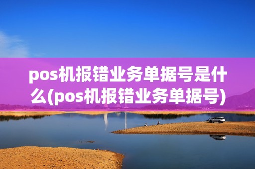 pos机报错业务单据号是什么(pos机报错业务单据号) pos机报错业务单据号是什么(pos机报错业务单据号)