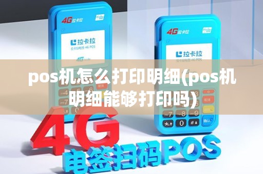 pos机怎么打印明细(pos机明细能够打印吗) pos机怎么打印明细(pos机明细能够打印吗)