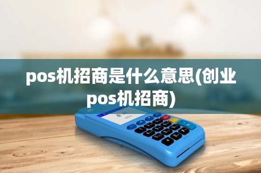 pos机招商是什么意思(创业pos机招商)