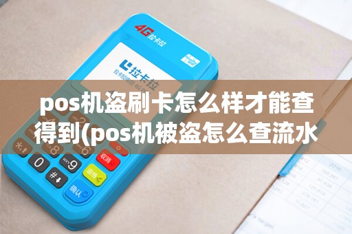 pos机盗刷卡怎么样才能查得到(pos机被盗怎么查流水) pos机盗刷卡怎么样才能查得到(pos机被盗怎么查流水)