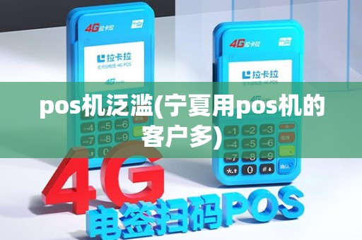 pos机泛滥(宁夏用pos机的客户多)